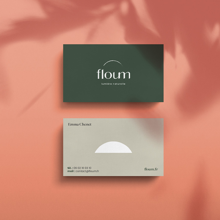 Carte de visite de l'artisan floum